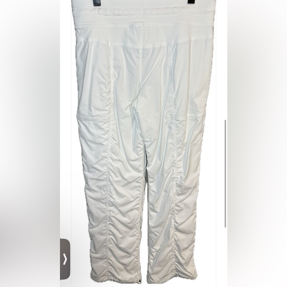 Lululemon White Lined Dance Studio Pants Women’s Size 8 - Picture 7 of 10